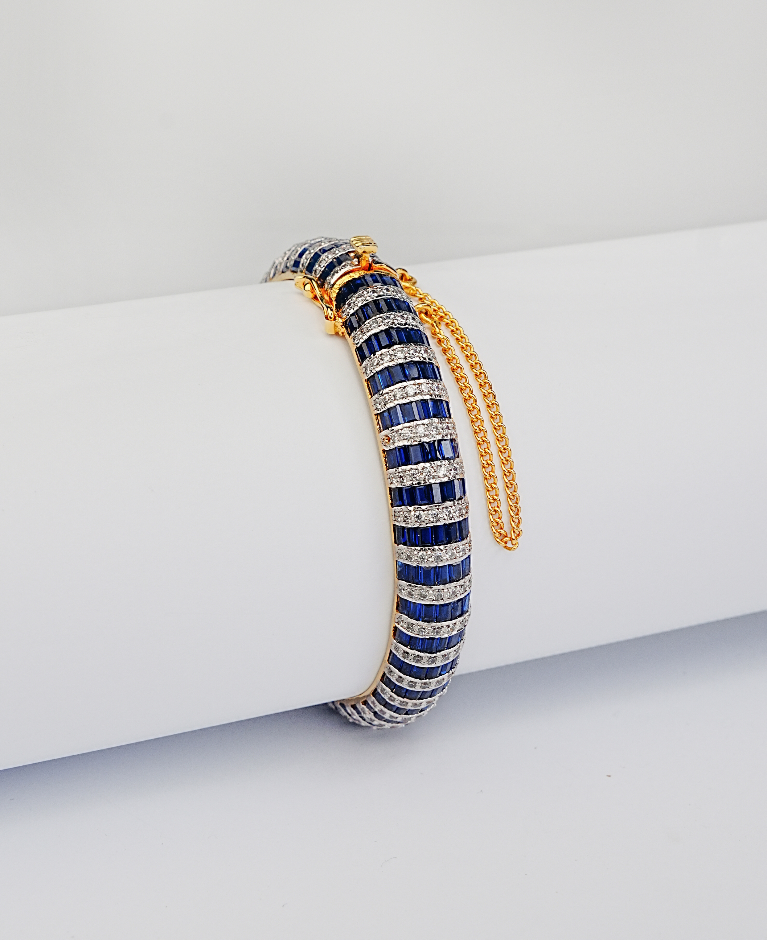 Sapphire Channel Baguette Kara