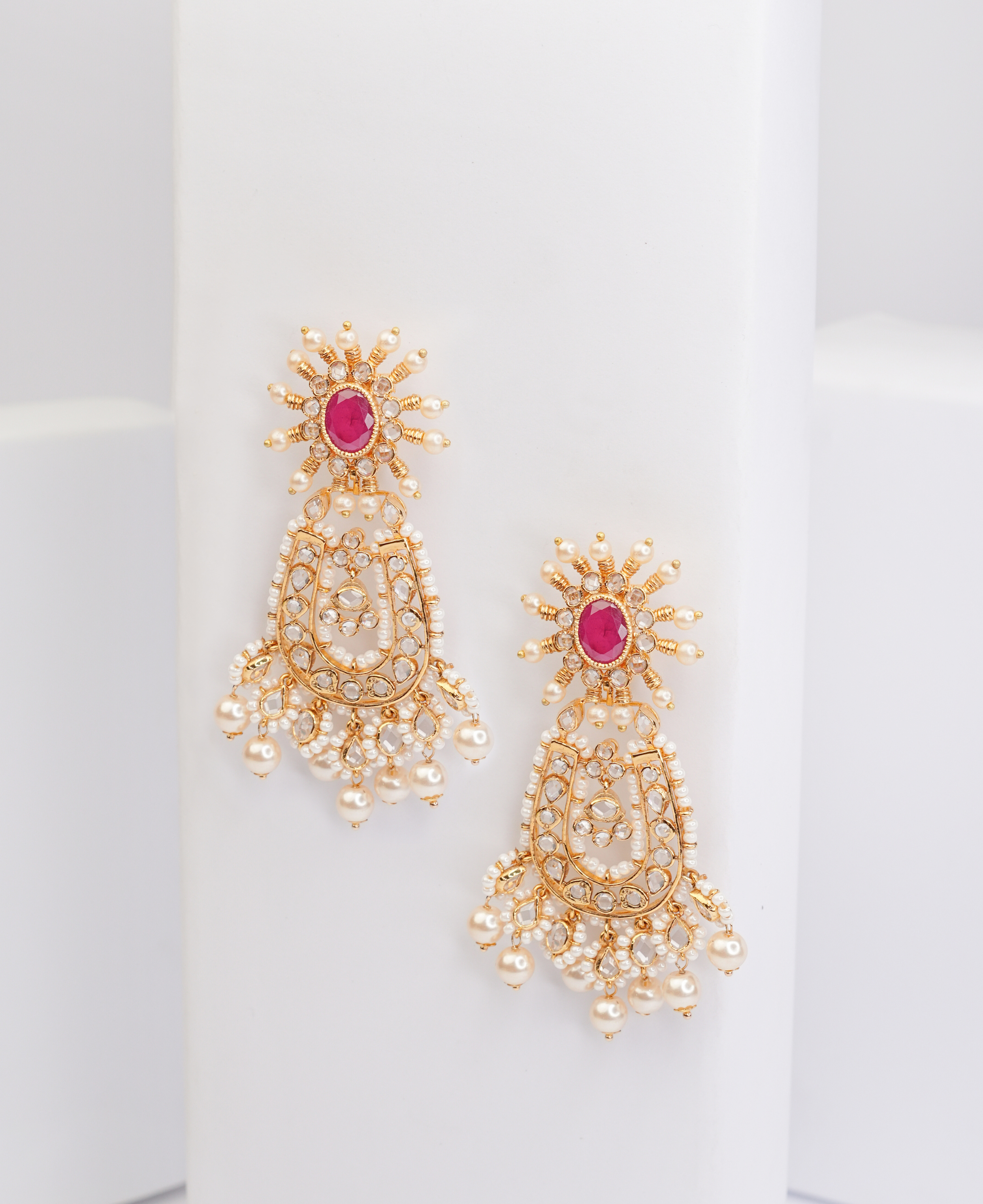Surajmukh Ruby Earrings