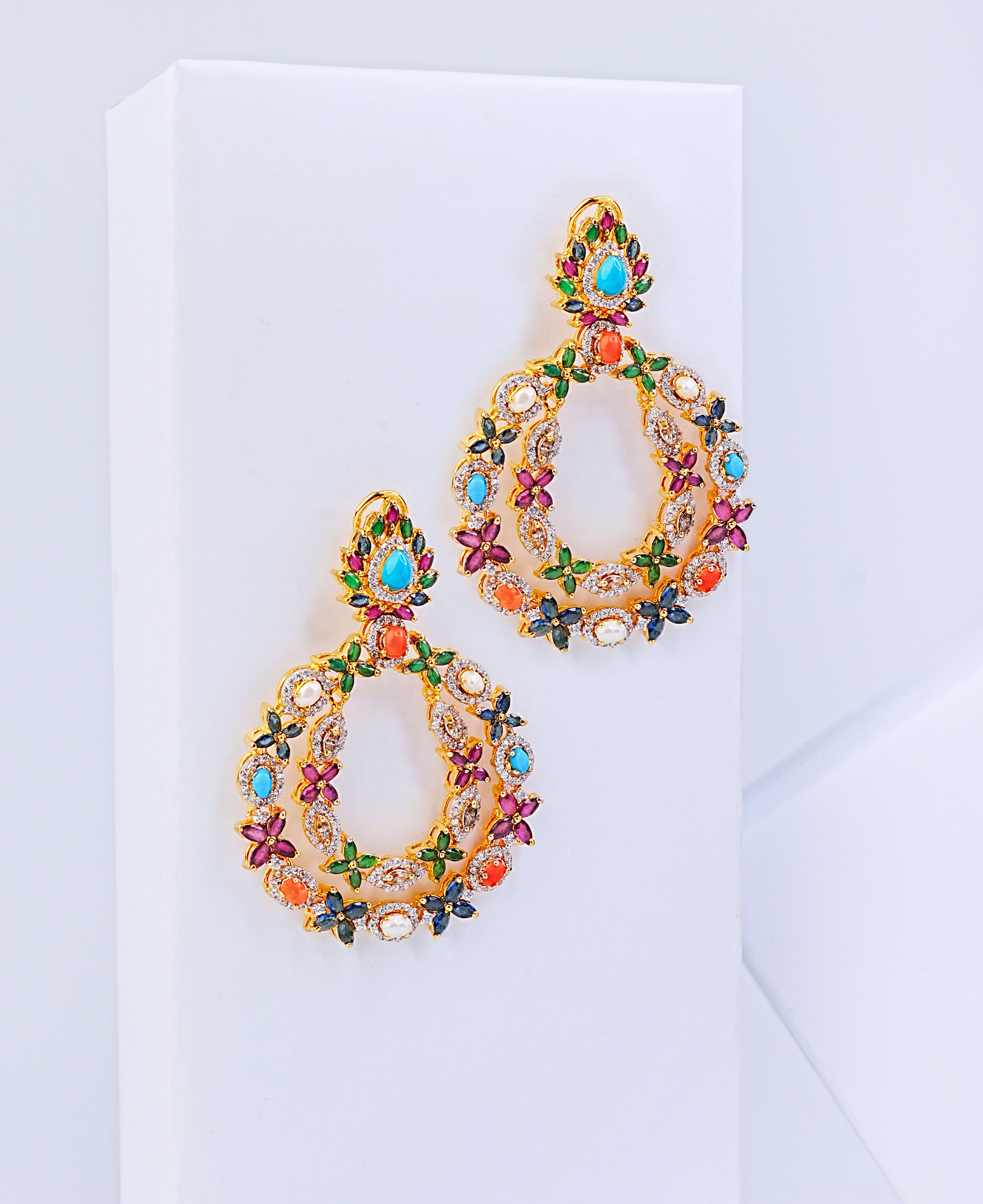 Naurattan Multi Bezel Balis