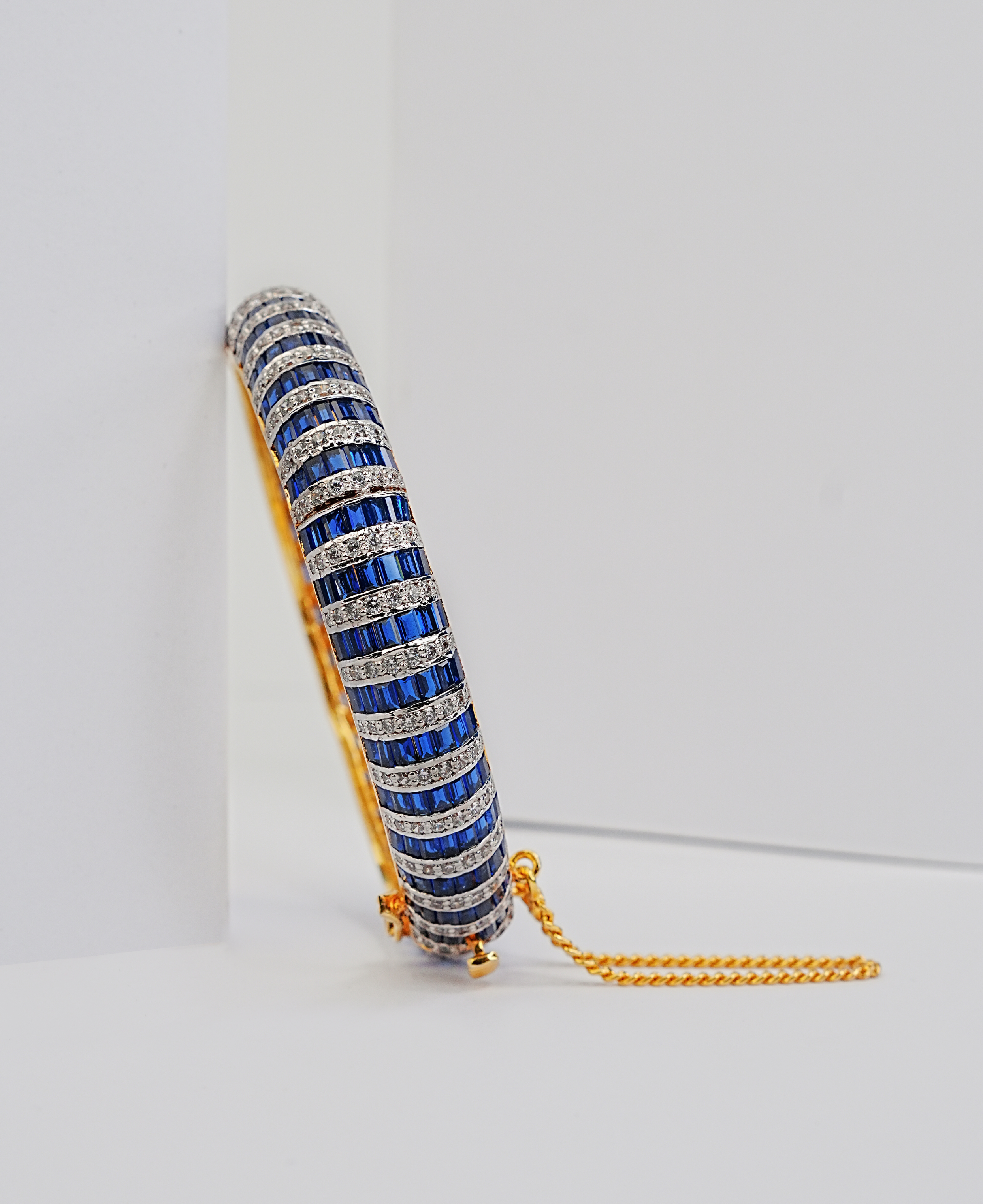 Sapphire Channel Baguette Kara