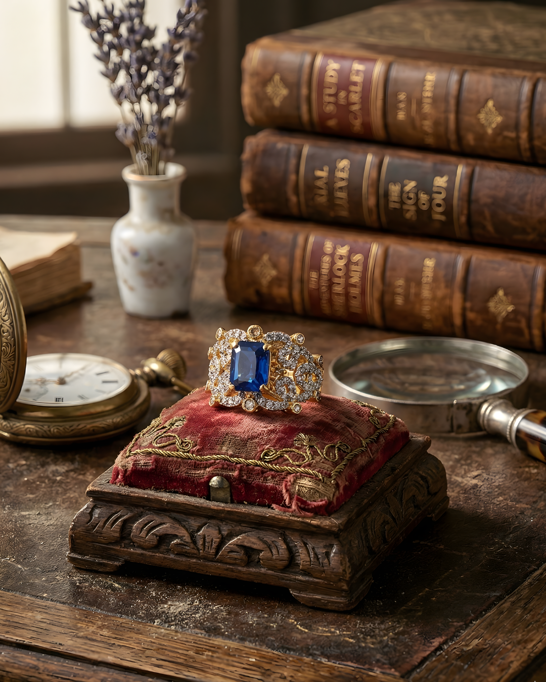 Sapphire Ruby Princess Ring