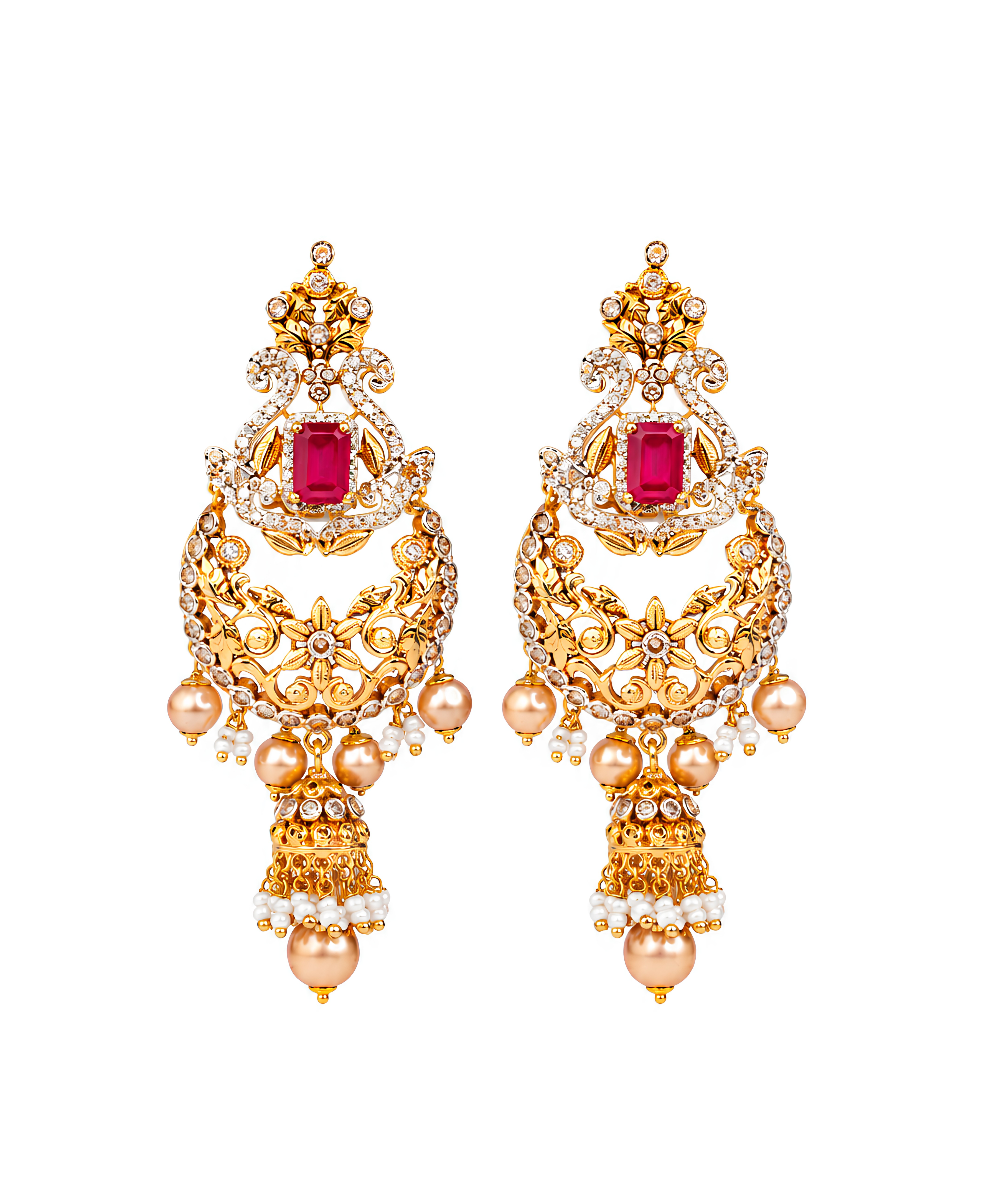 Shahi Gulab Jhumkas
