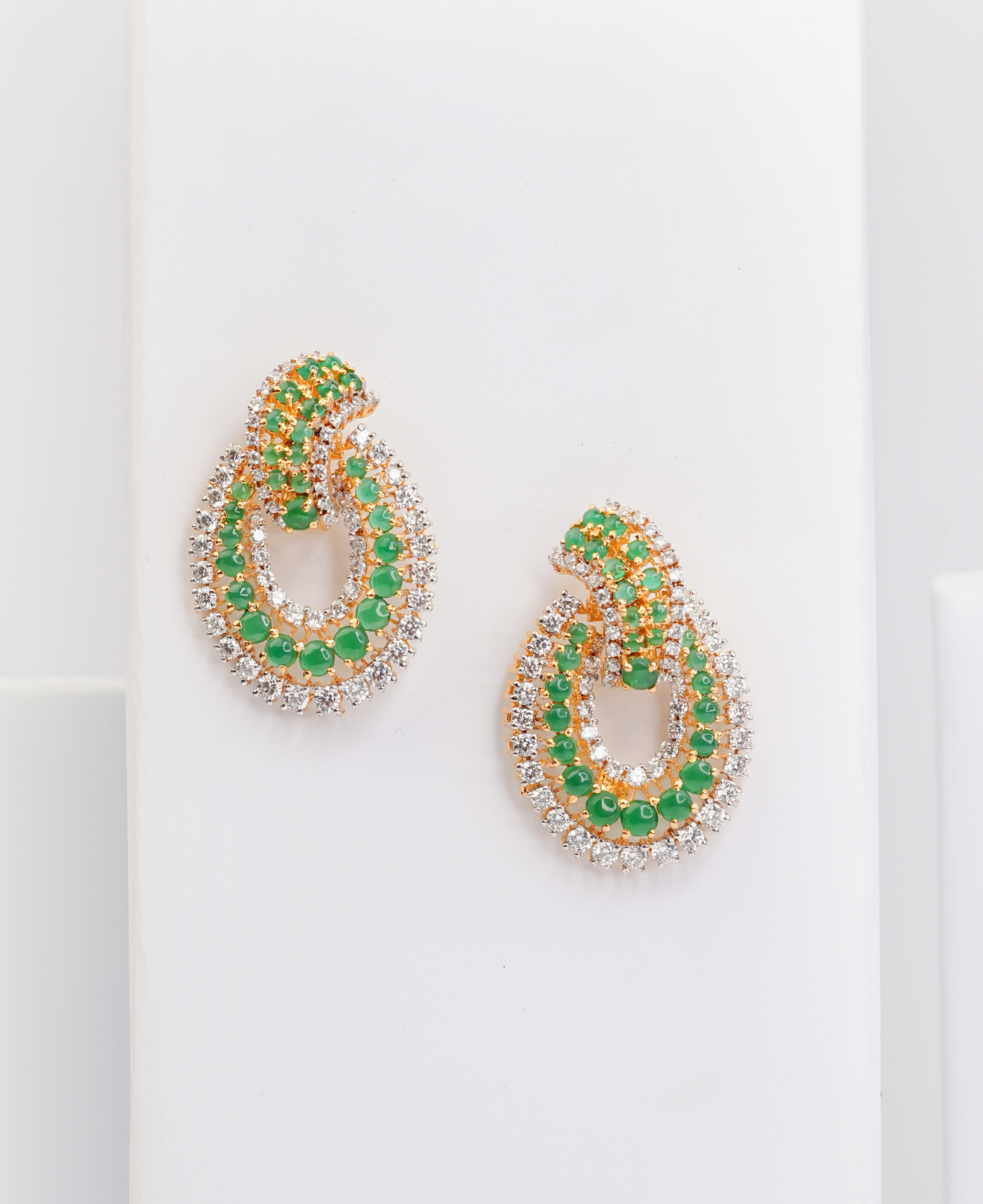 Jade Swirl Earrings