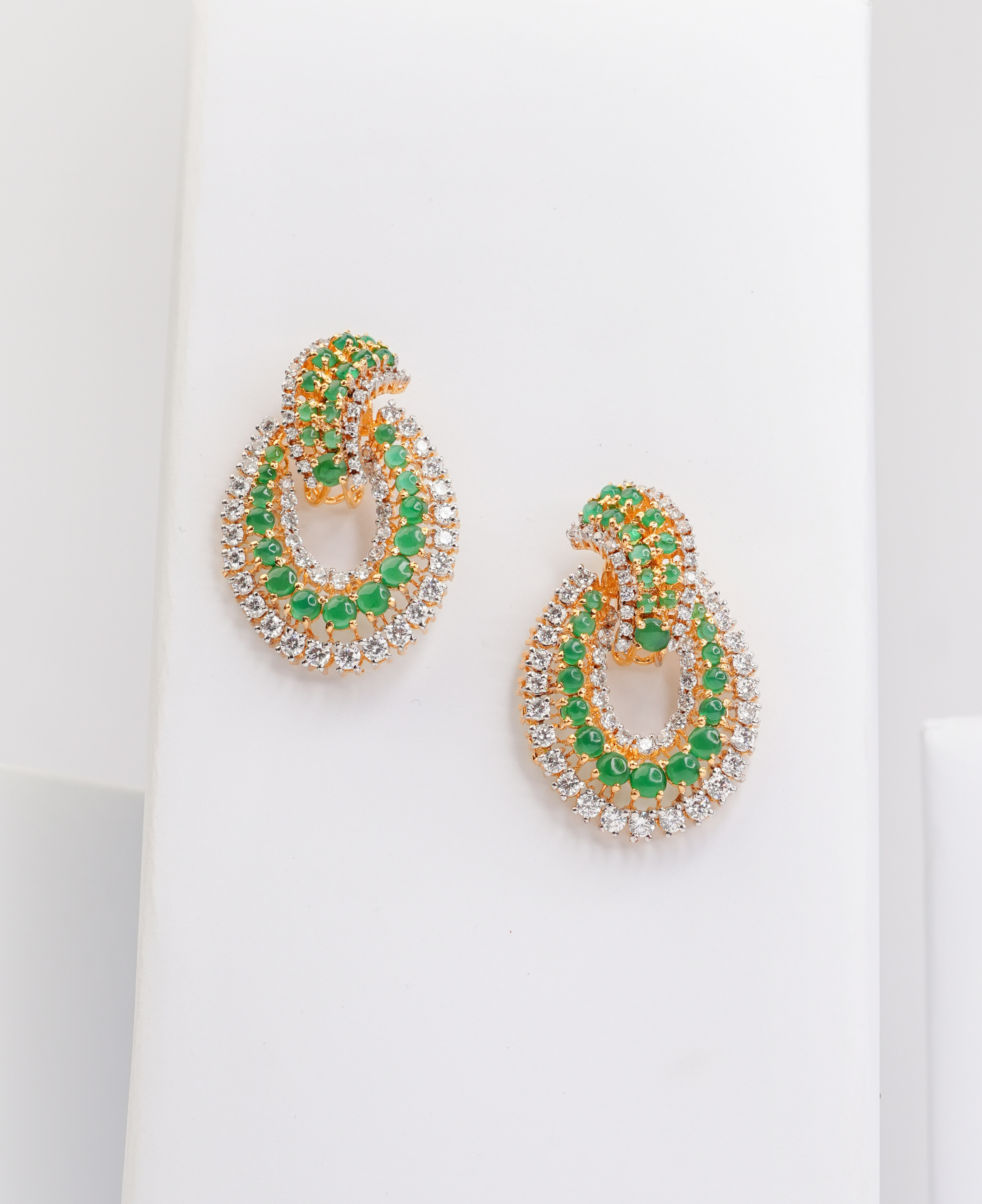 Jade Swirl Earrings