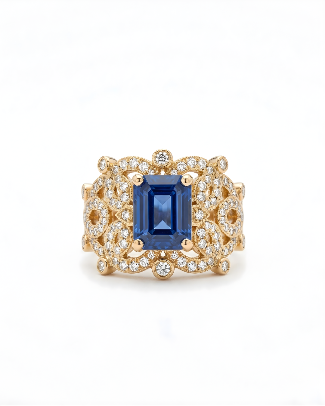 Sapphire Ruby Princess Ring