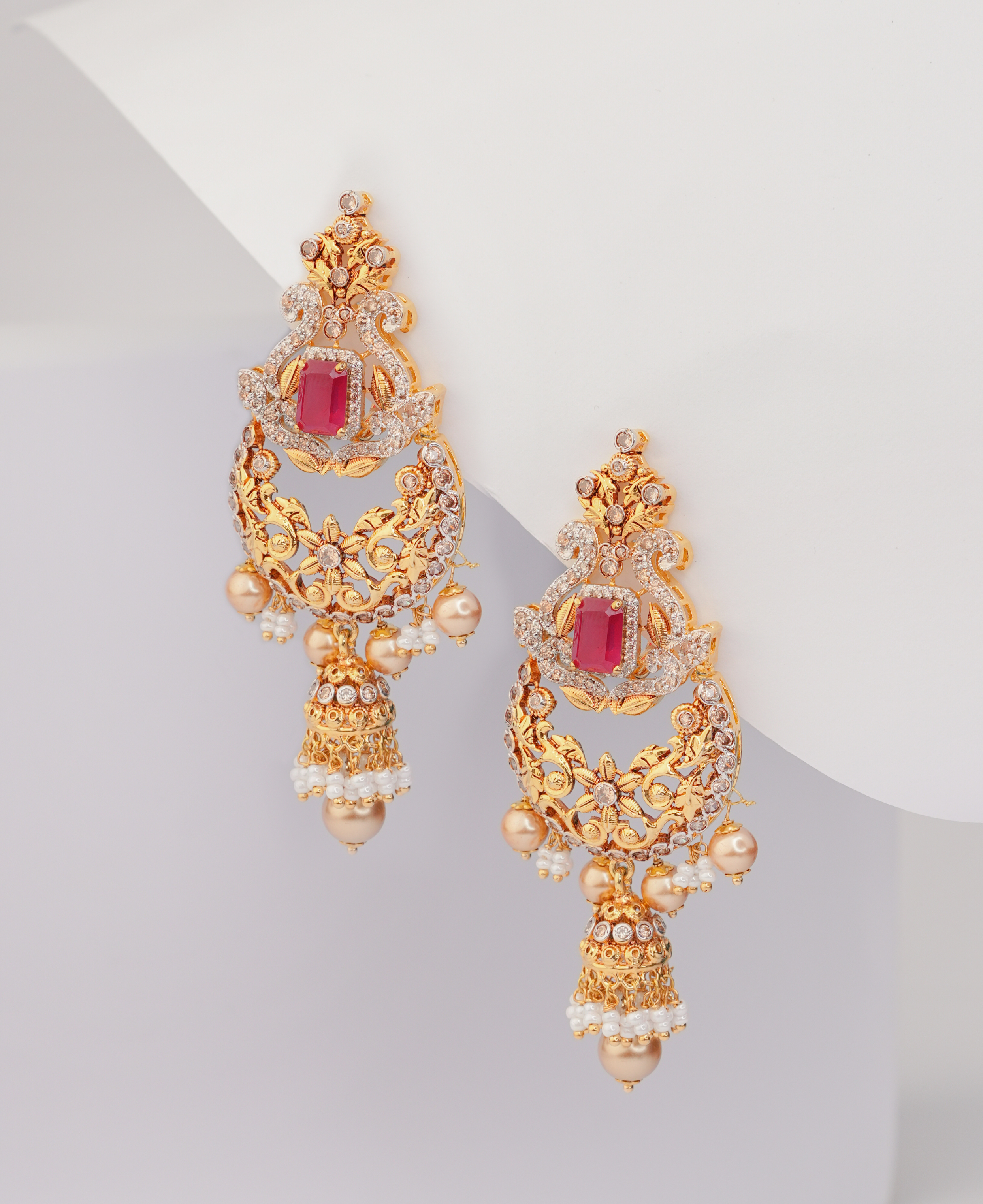 Shahi Gulab Jhumkas