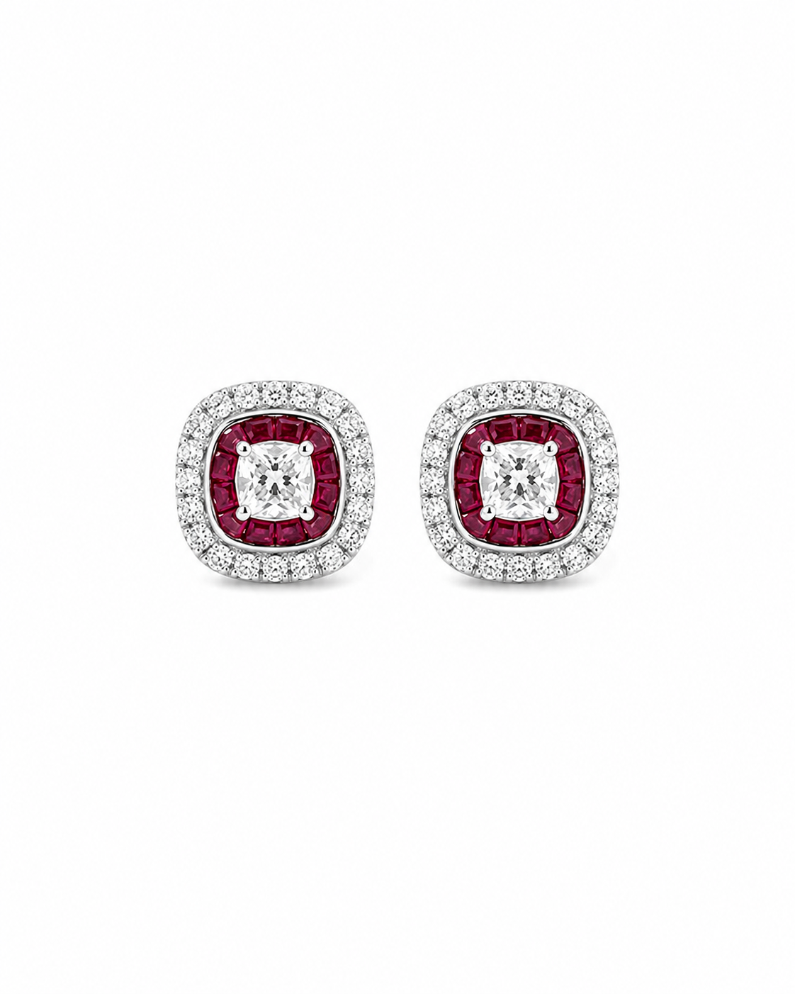 Ruby Channel Zircon Studs