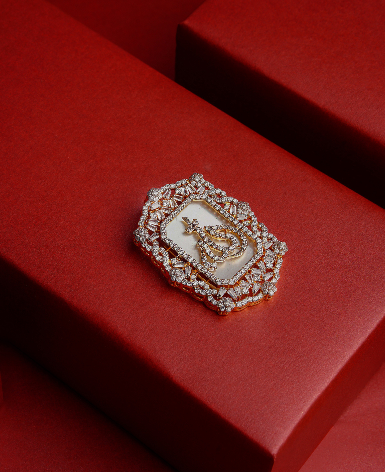 Golden 'A' MOP Pendant