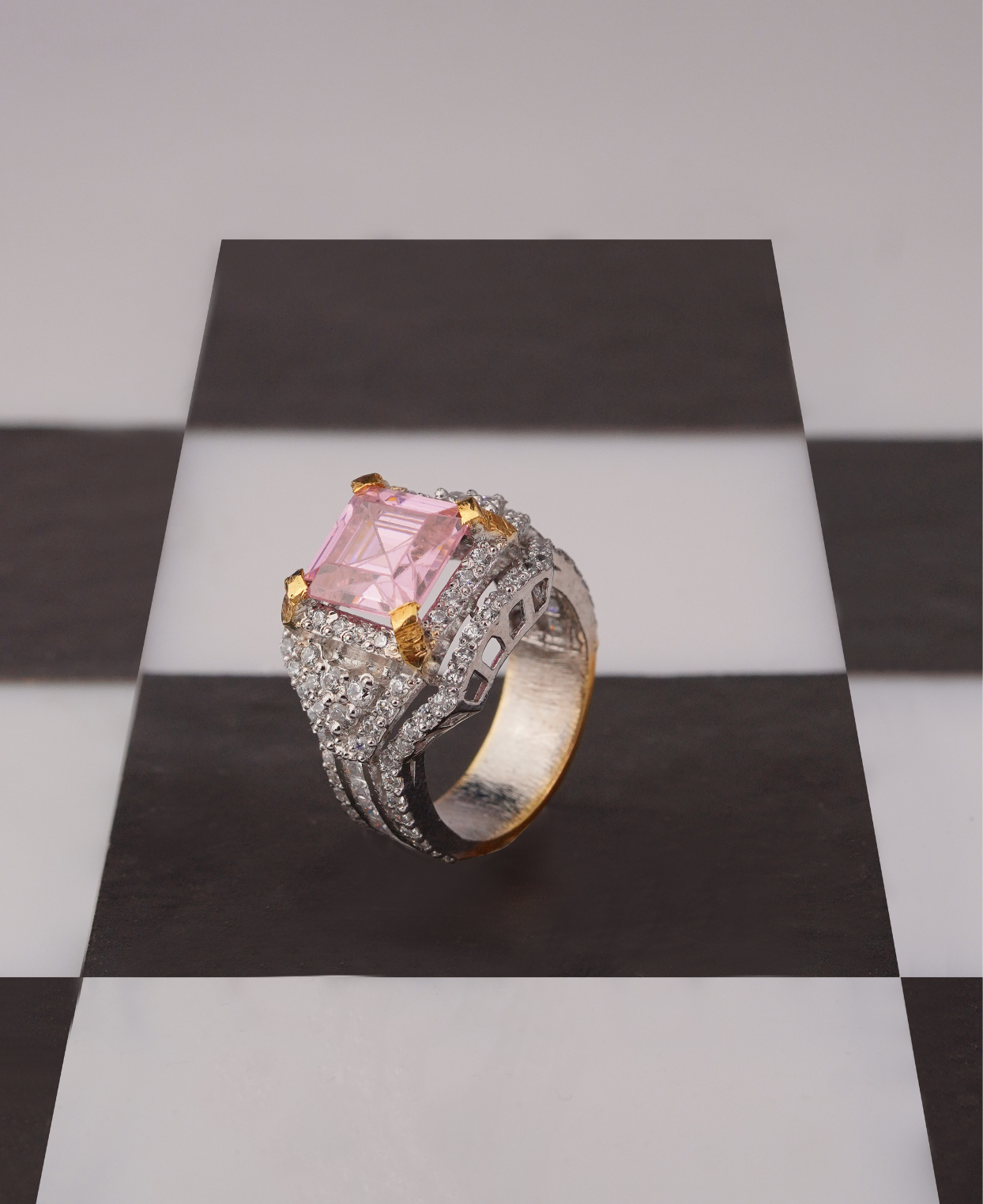 Pink Mink in the Ice Ring