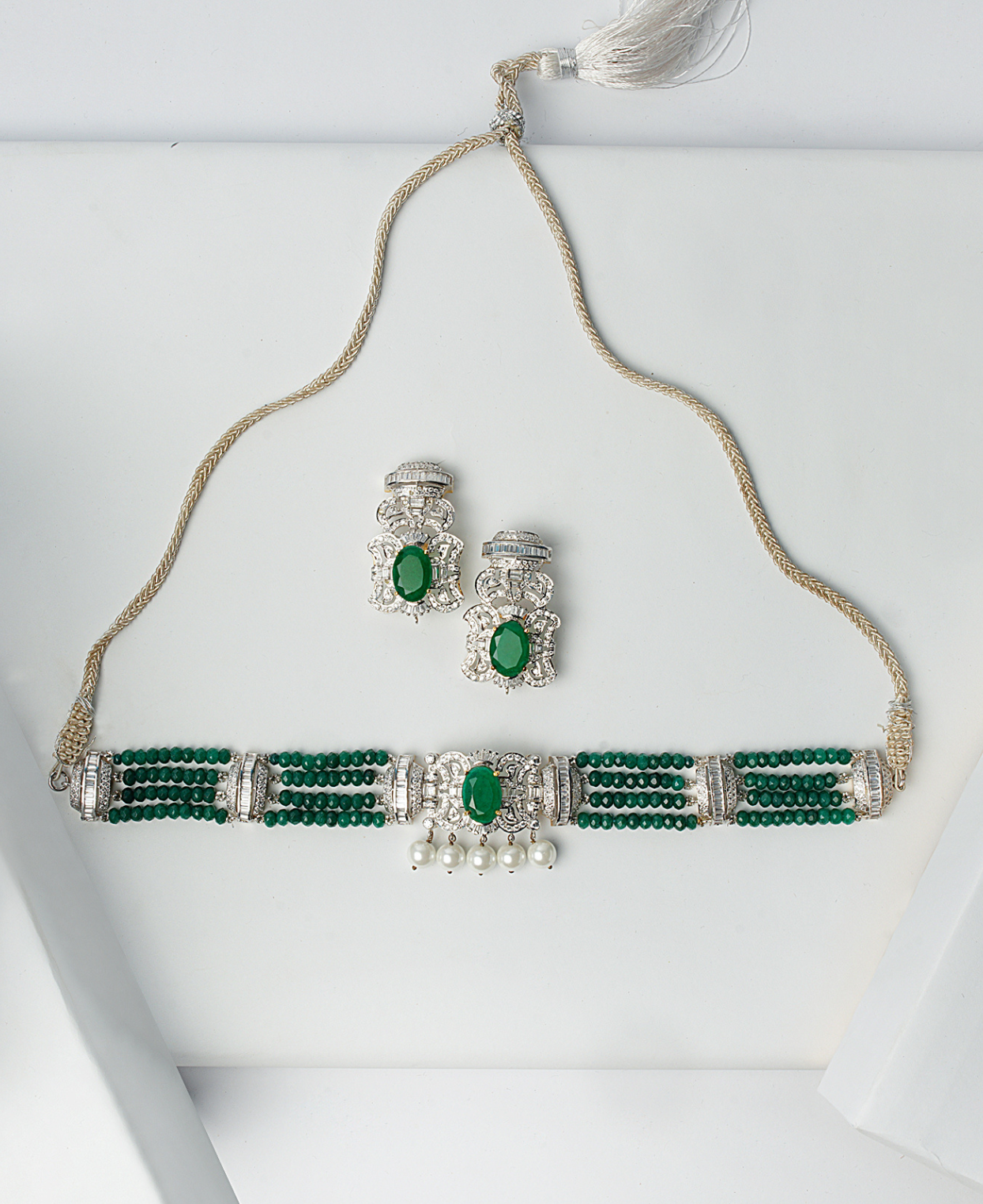 Jade & Pearl Choker Set