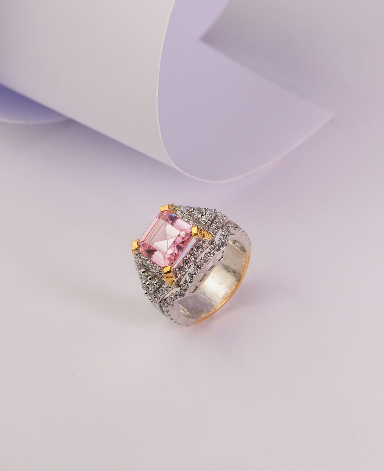 Pink Mink in the Ice Ring