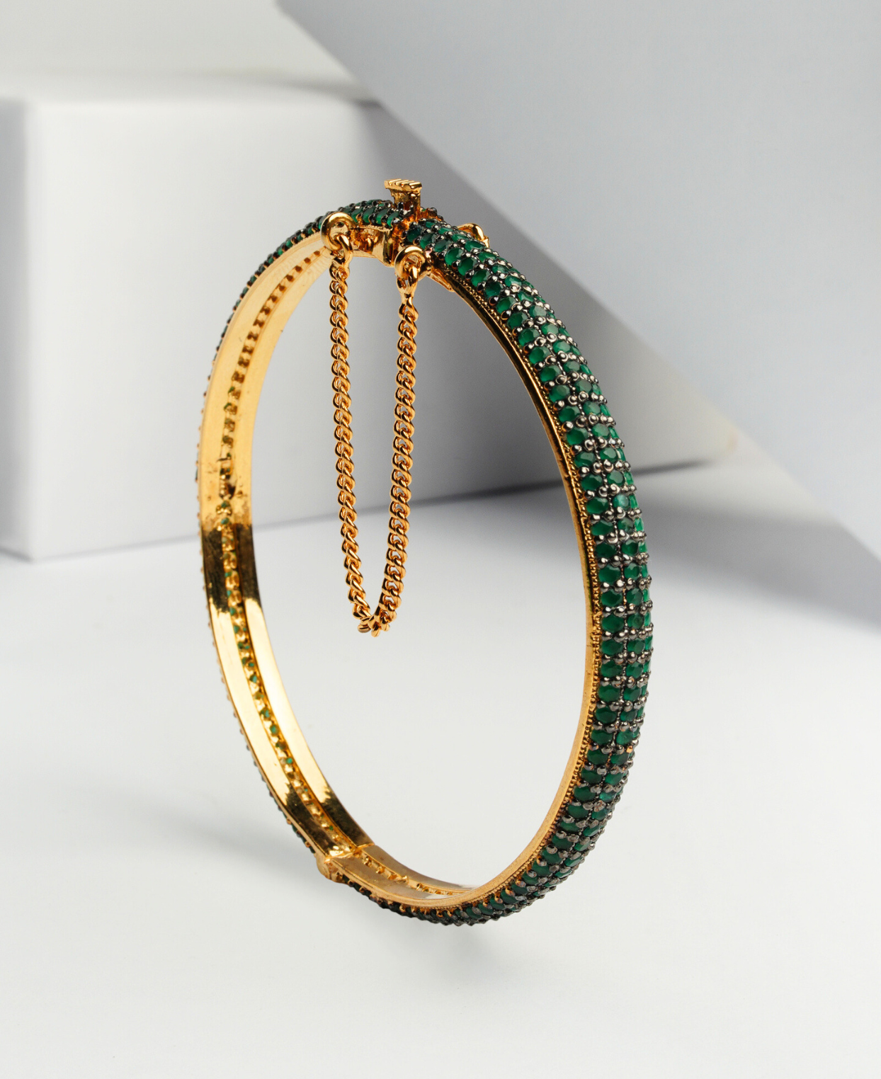 Emerald Pave Bangle