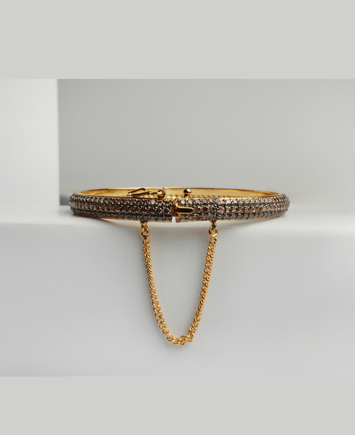 Champagne Pave Bangle