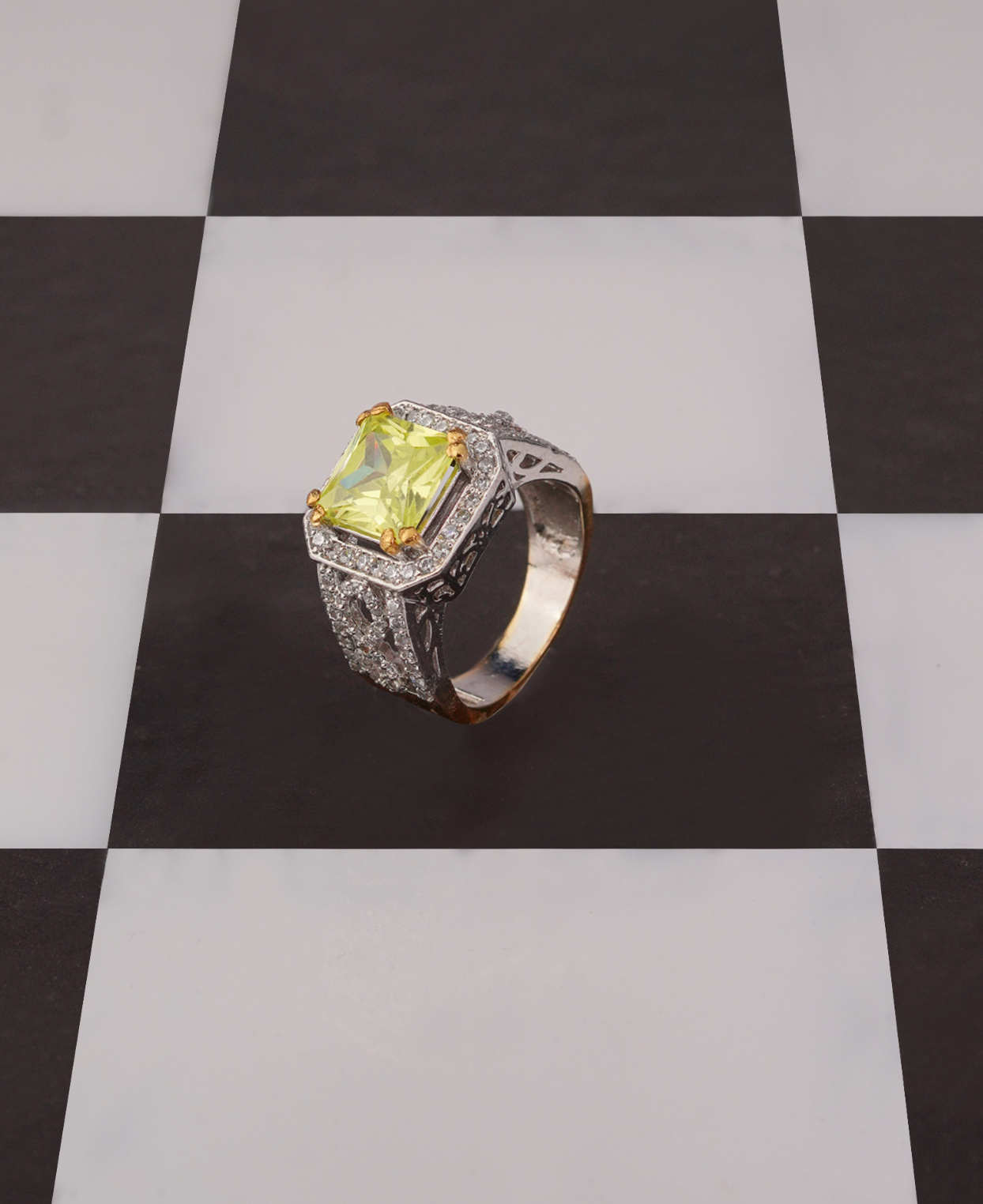 Mint Yellow Ice Ring