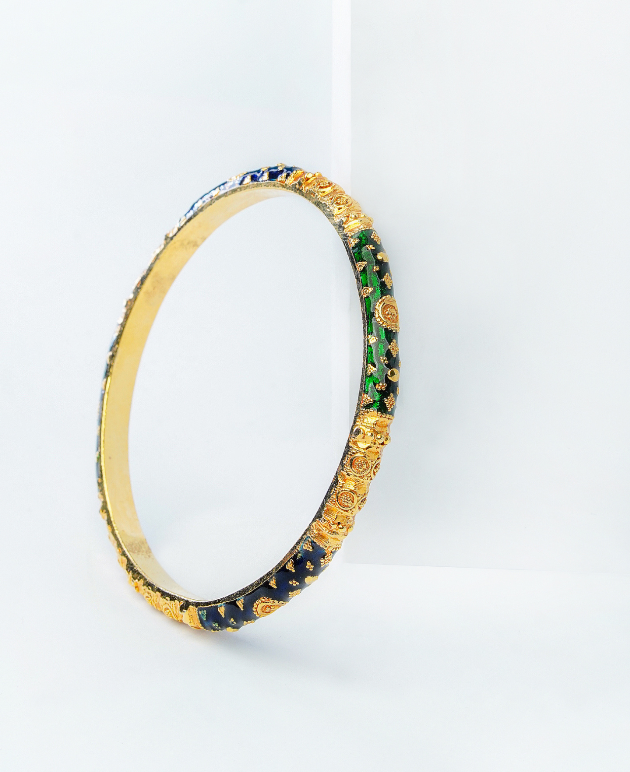 Blue Green Enamel Karai