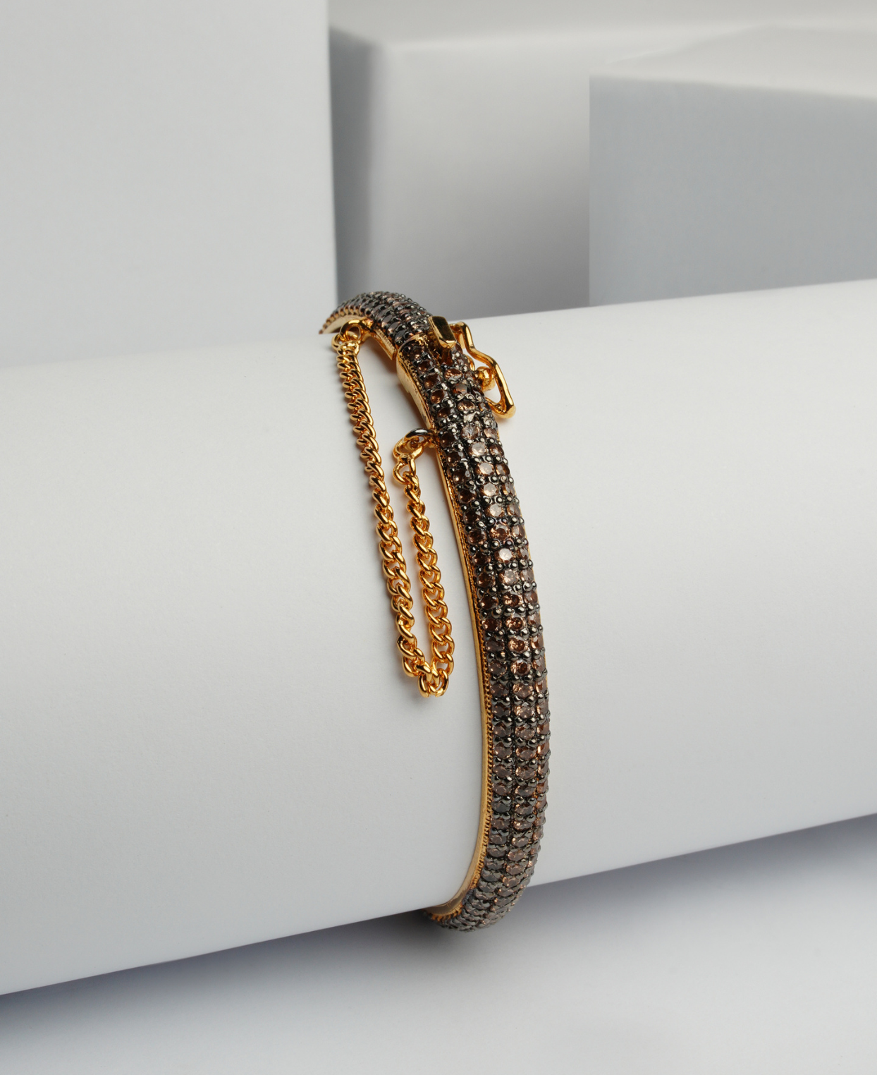 Champagne Pave Bangle