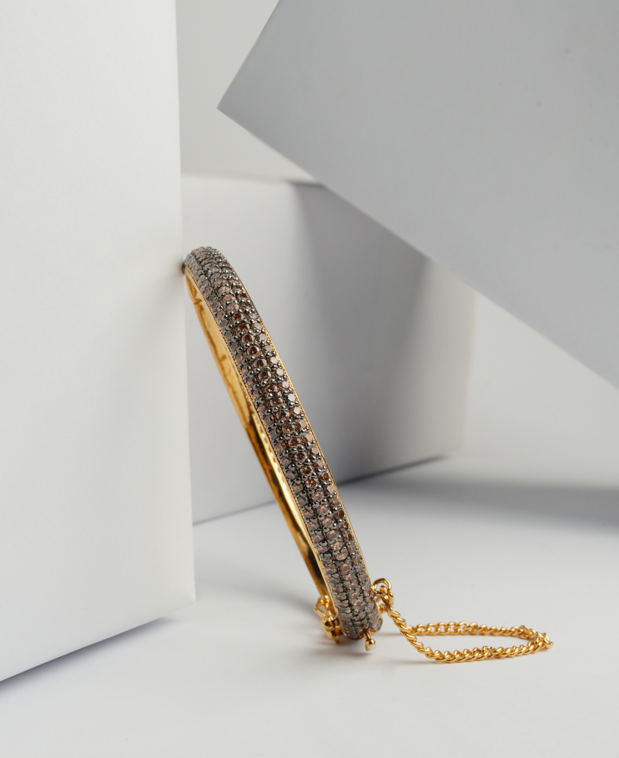 Champagne Pave Bangle