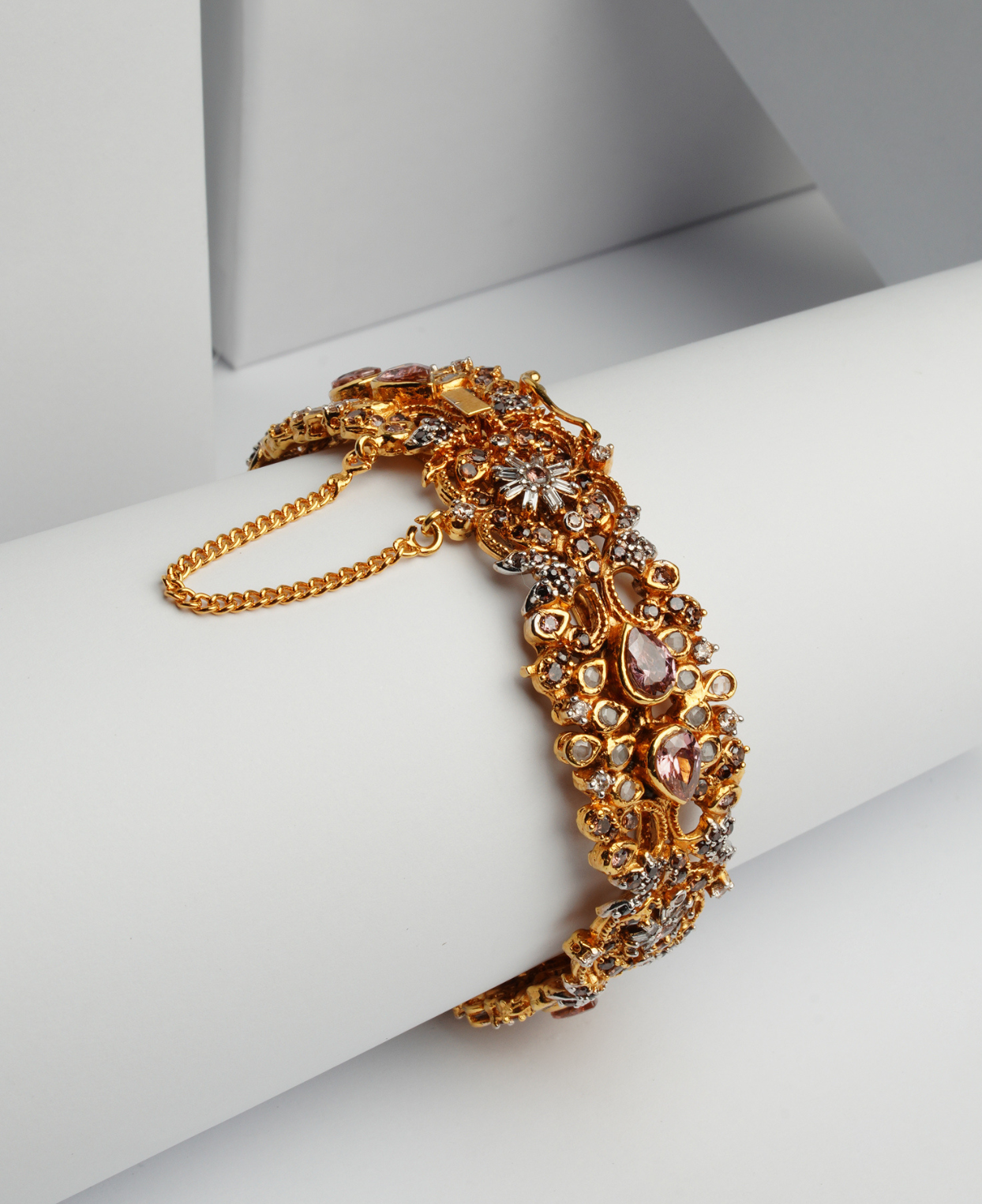 Amethyst Rani Polki Kara