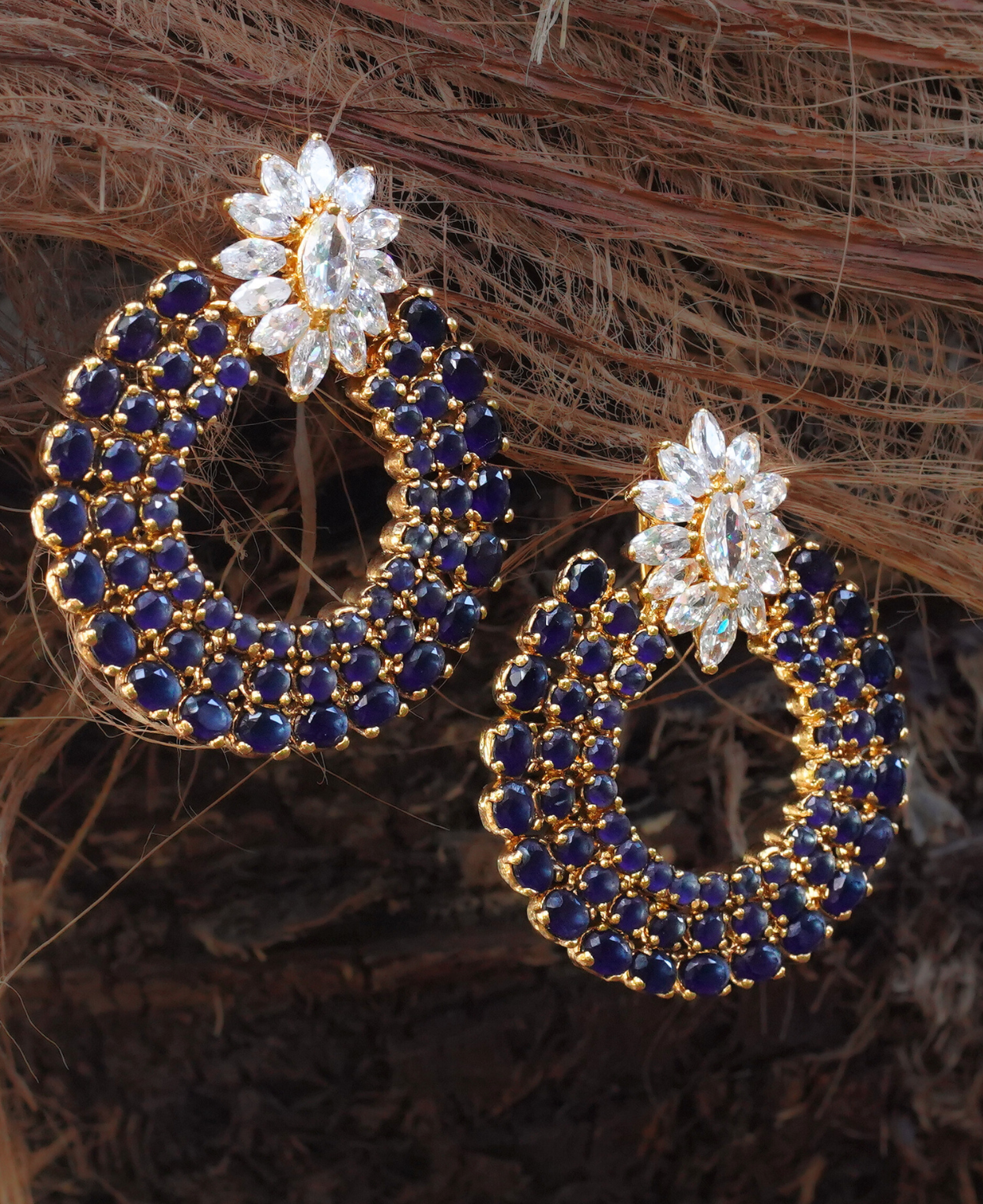 Sapphire Bali Earrings