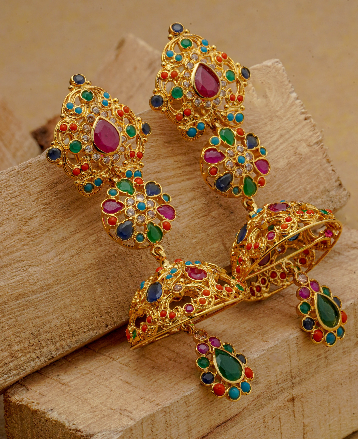 3 Beaded Jhumka Earrings Tutorials| How the British Took Over India / The  Beading Gem