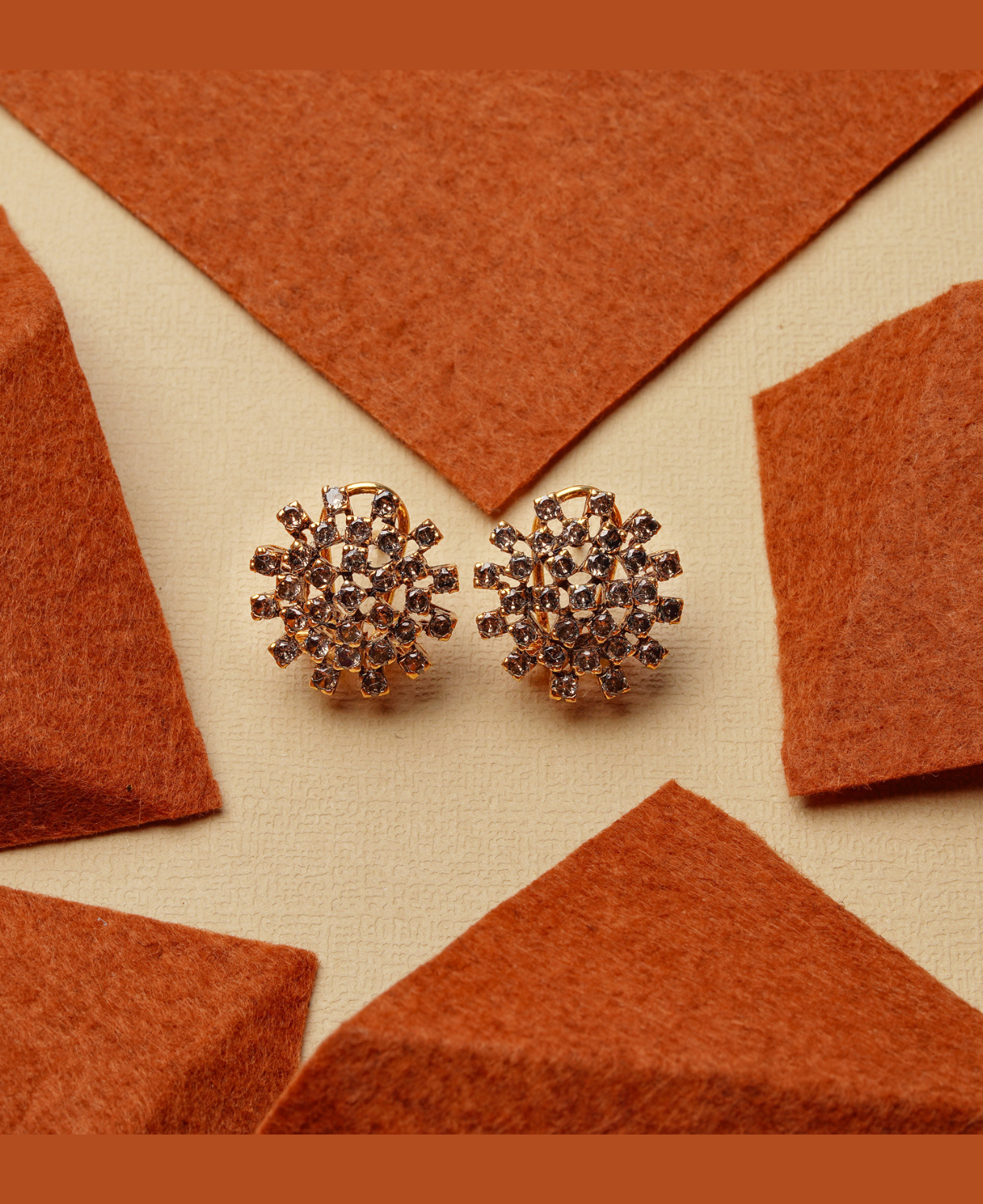 Champagne Starburst Studs