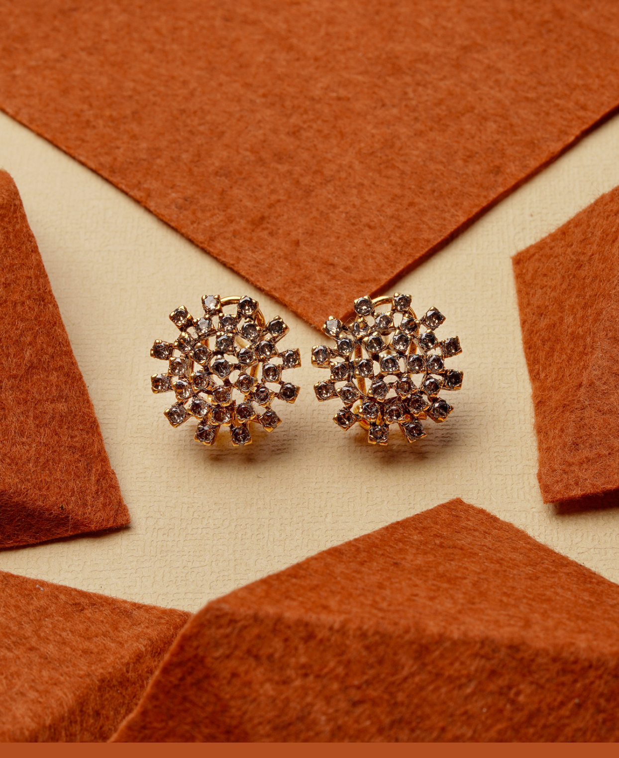 Champagne Starburst Studs
