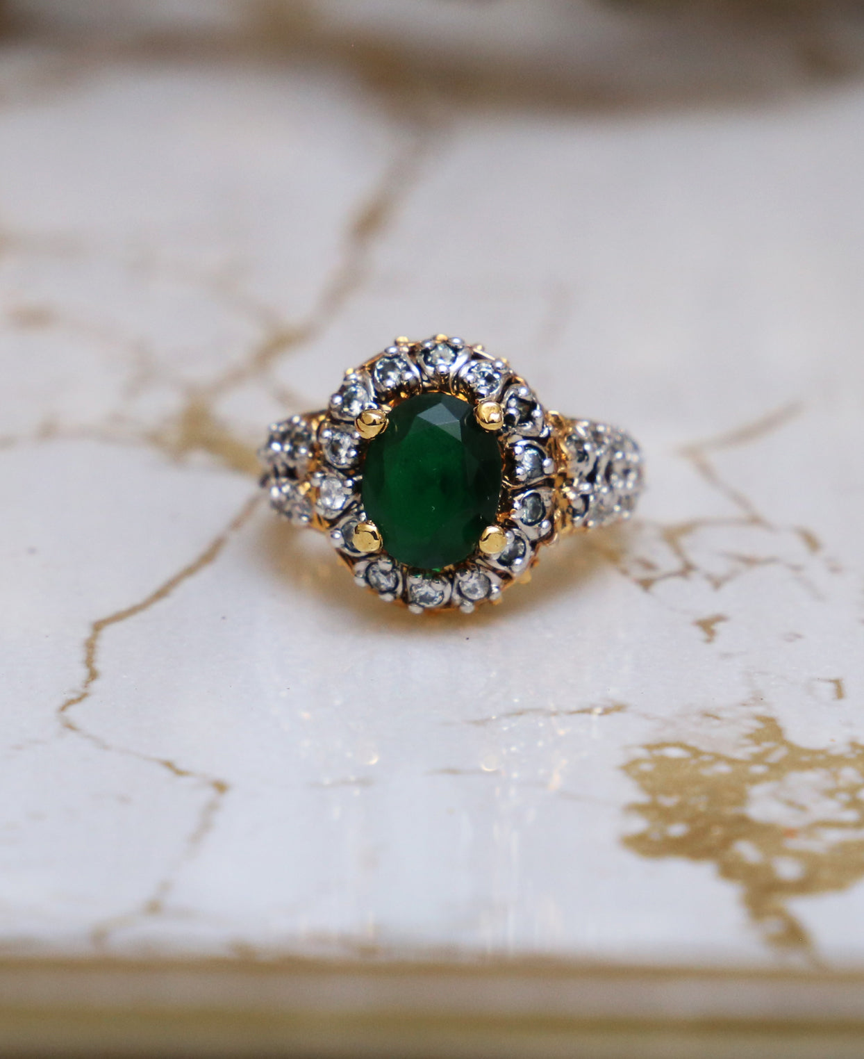Emerald GJ Ring