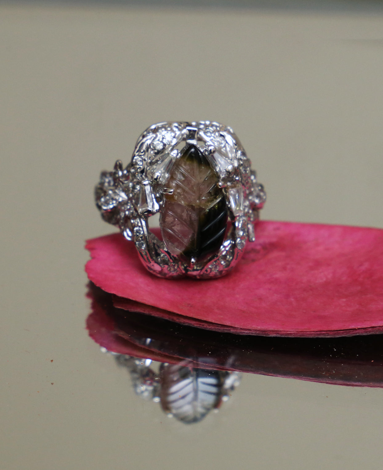 Carved Tourmaline Ring 2