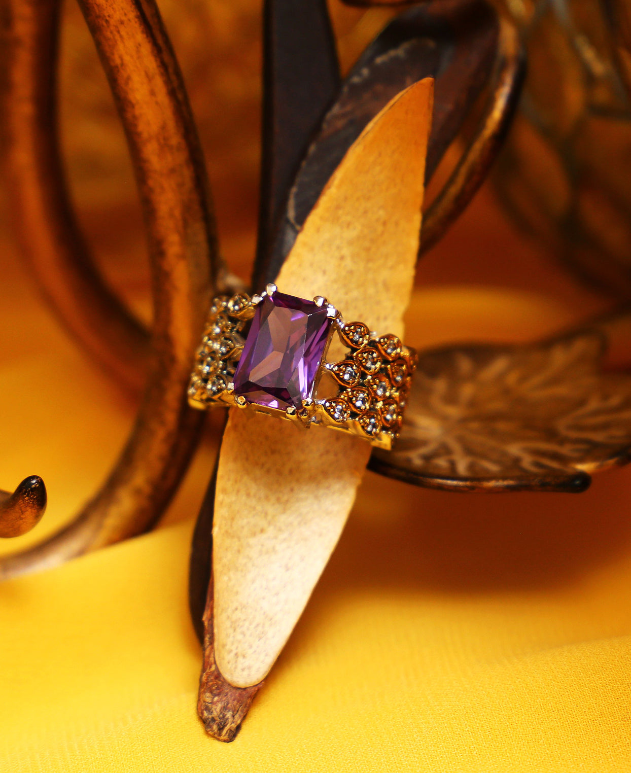 Cocktail Amethyst Ring