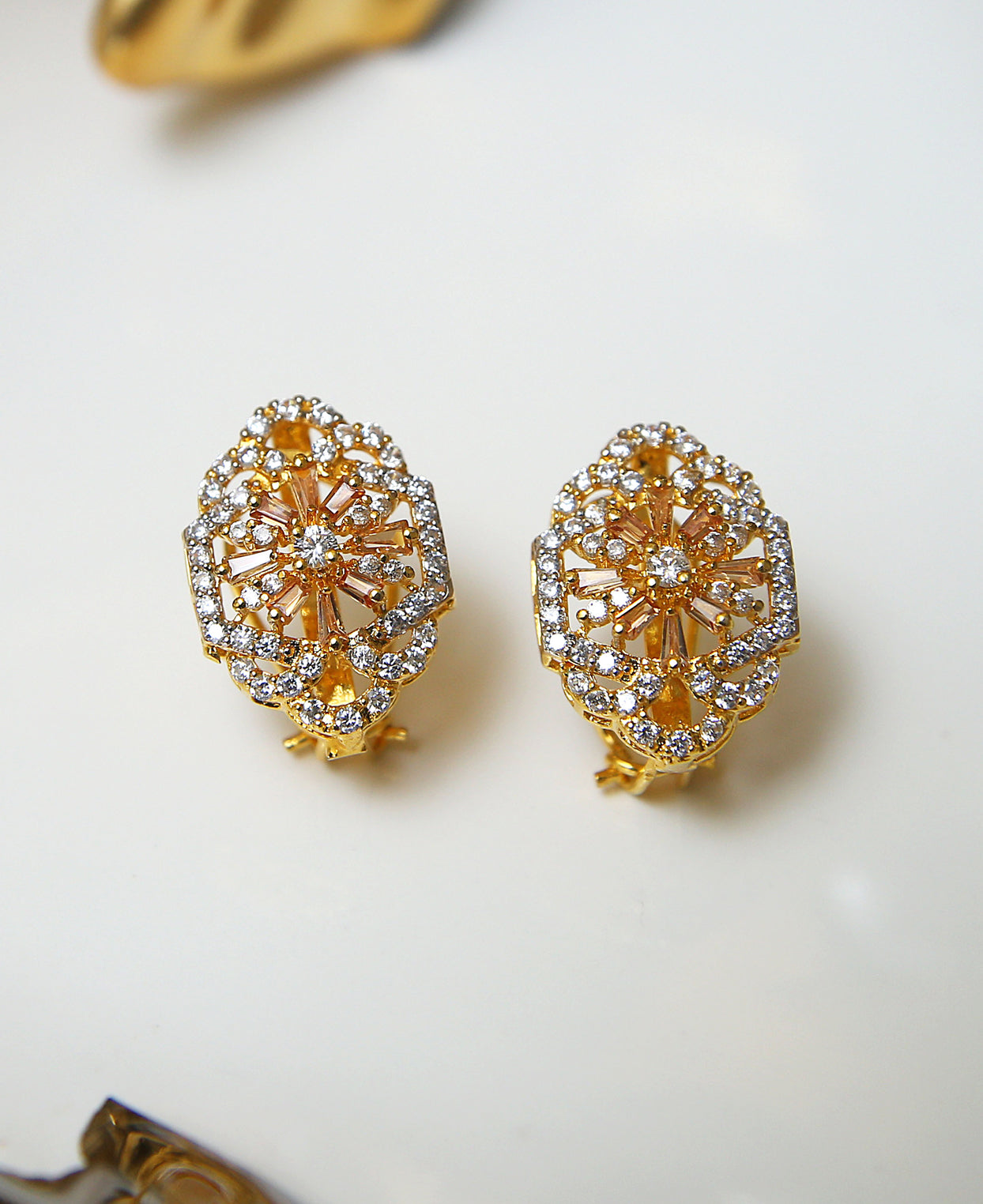 Champagne Baguette Studs